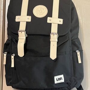 LOF Backpack in Black and Tan